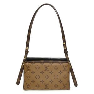 Pochette LV 3 Shoulder Bag Monogram Reverse Lamb Leather Beige Black